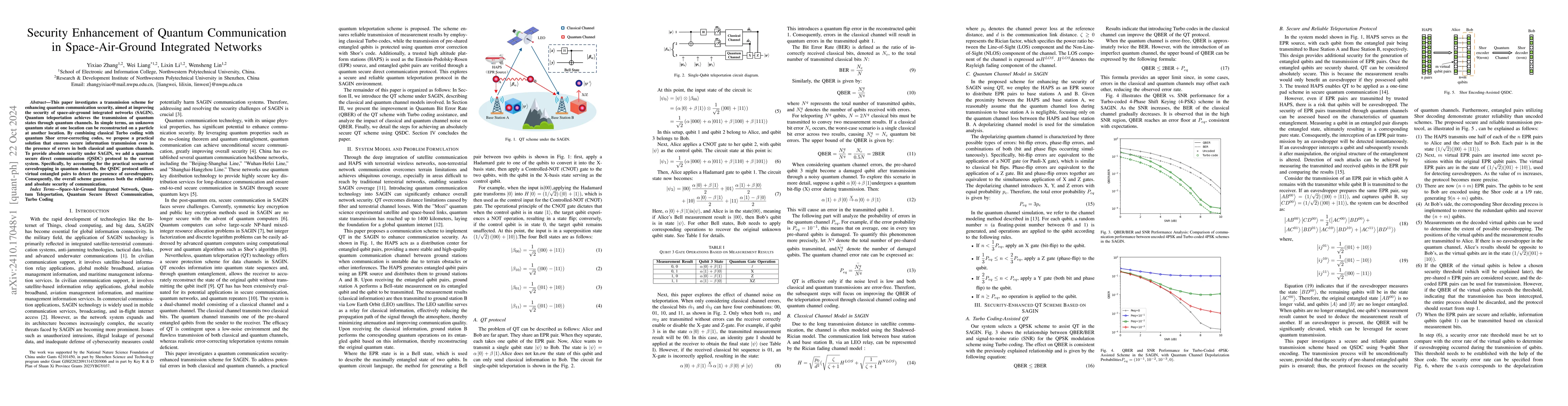 Thumbnail for Security Enhancement of Quantum Communication in Space-Air-Ground
  Integrated Networks