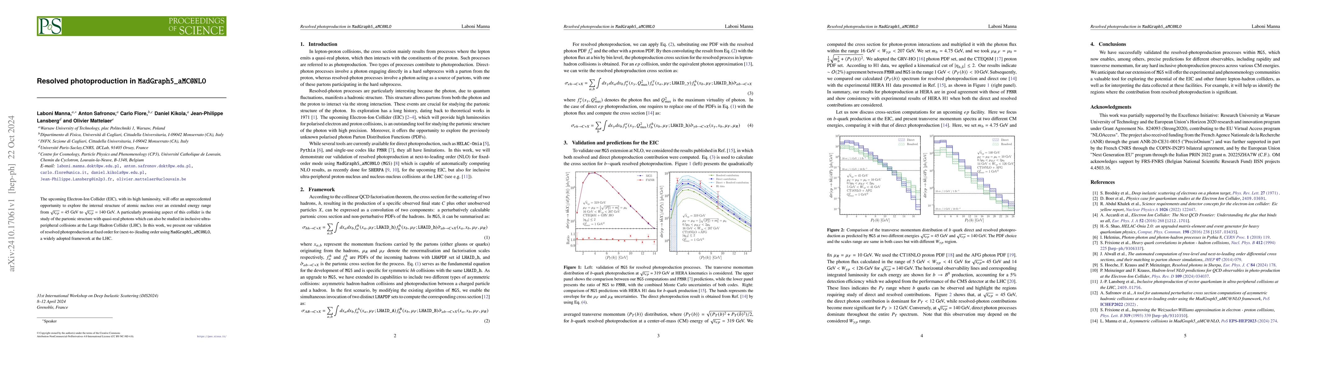 Thumbnail for Resolved photoproduction in {\tt MadGraph5\_aMC@NLO}