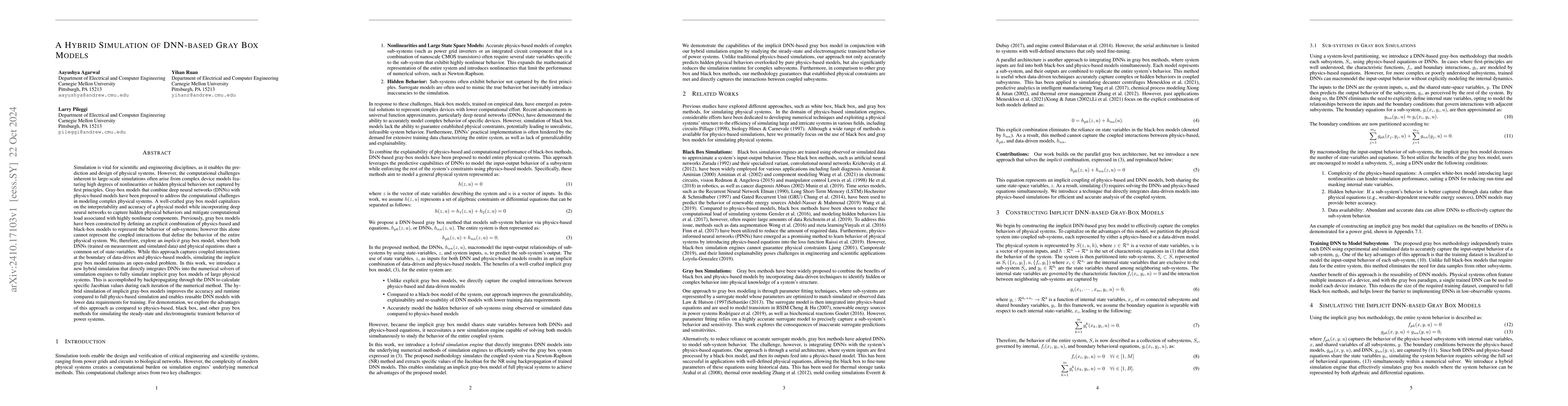 Thumbnail for A Hybrid Simulation of DNN-based Gray Box Models