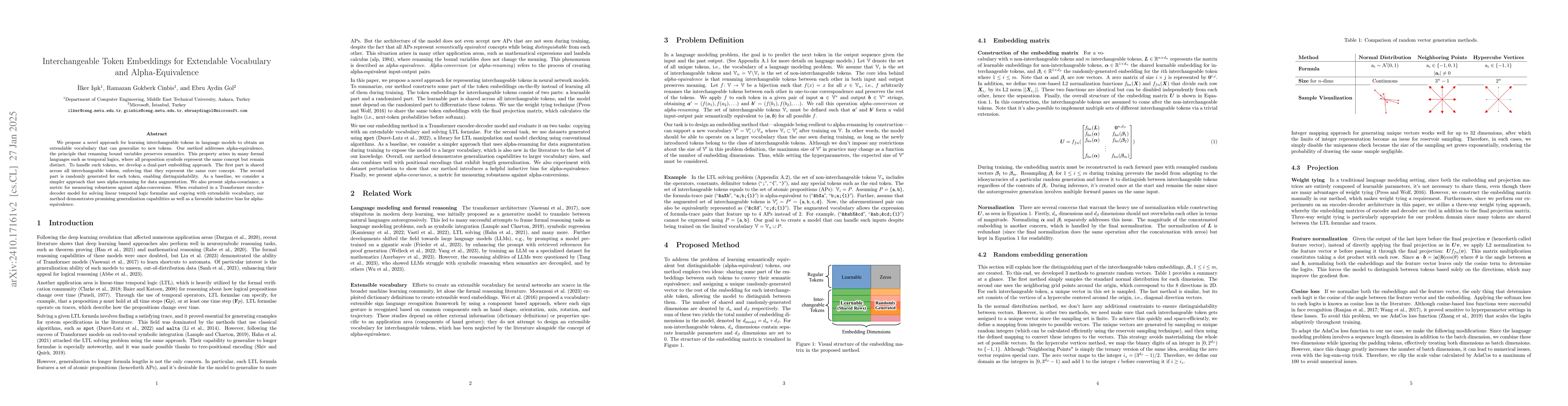 Thumbnail for Interchangeable Token Embeddings for Extendable Vocabulary and
  Alpha-Equivalence
