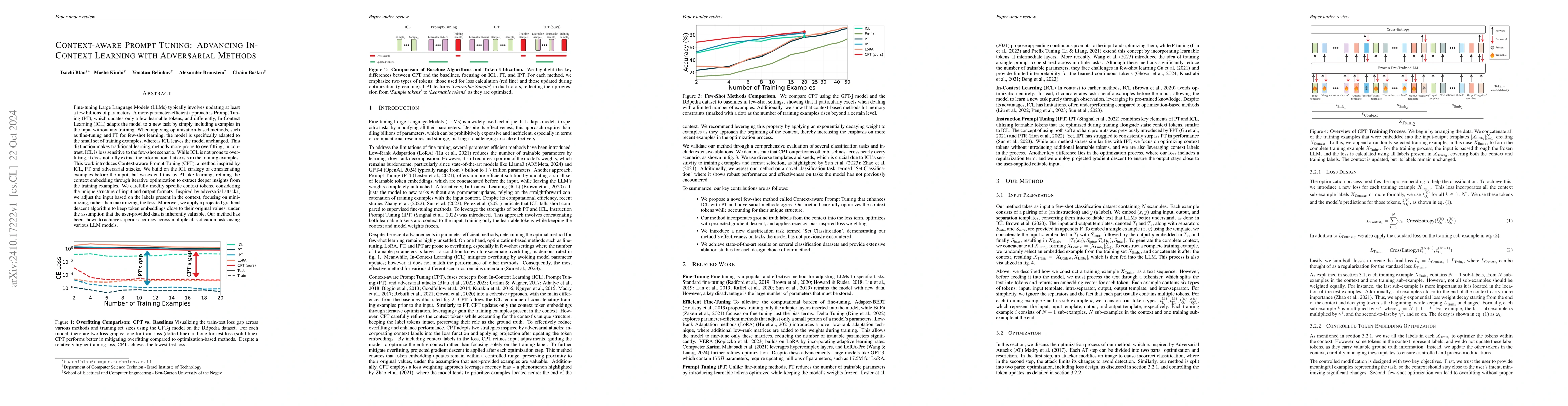 Thumbnail for Context-aware Prompt Tuning: Advancing In-Context Learning with
  Adversarial Methods