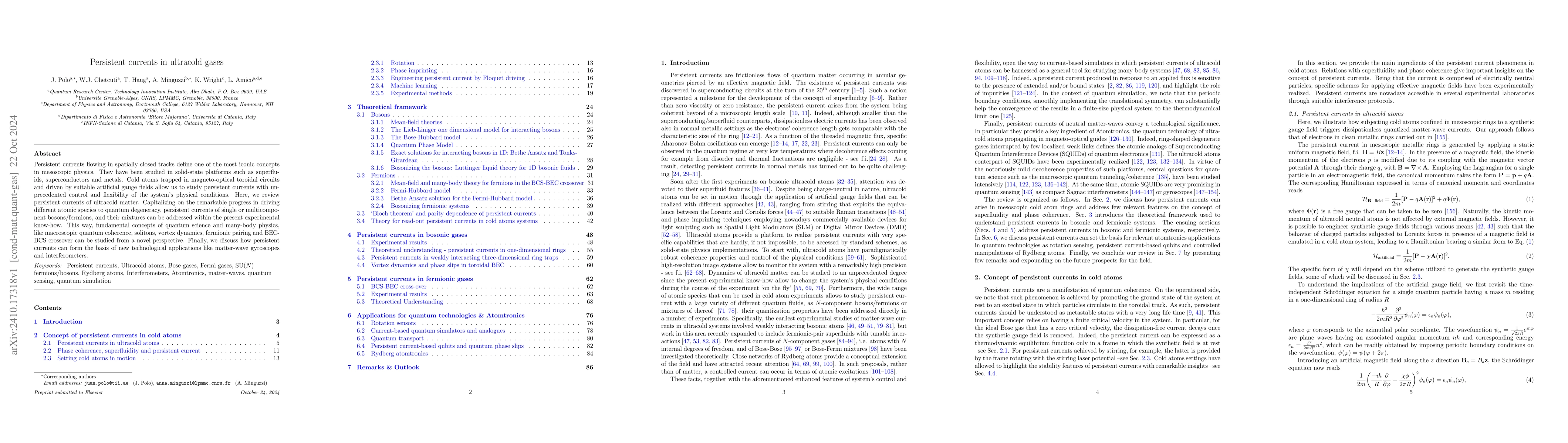 Thumbnail for Persistent currents in ultracold gases