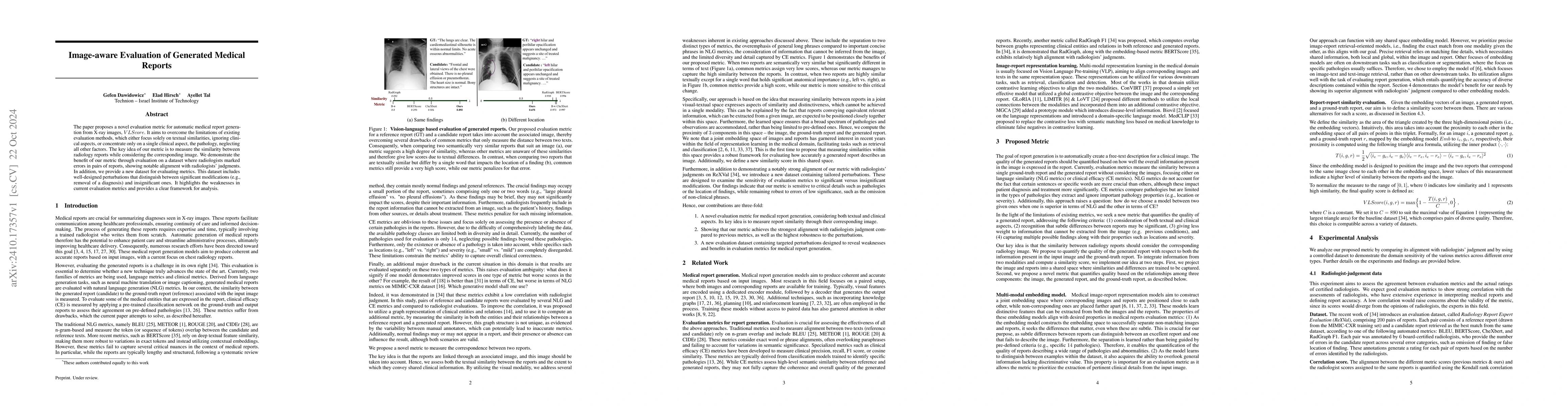Thumbnail for Image-aware Evaluation of Generated Medical Reports