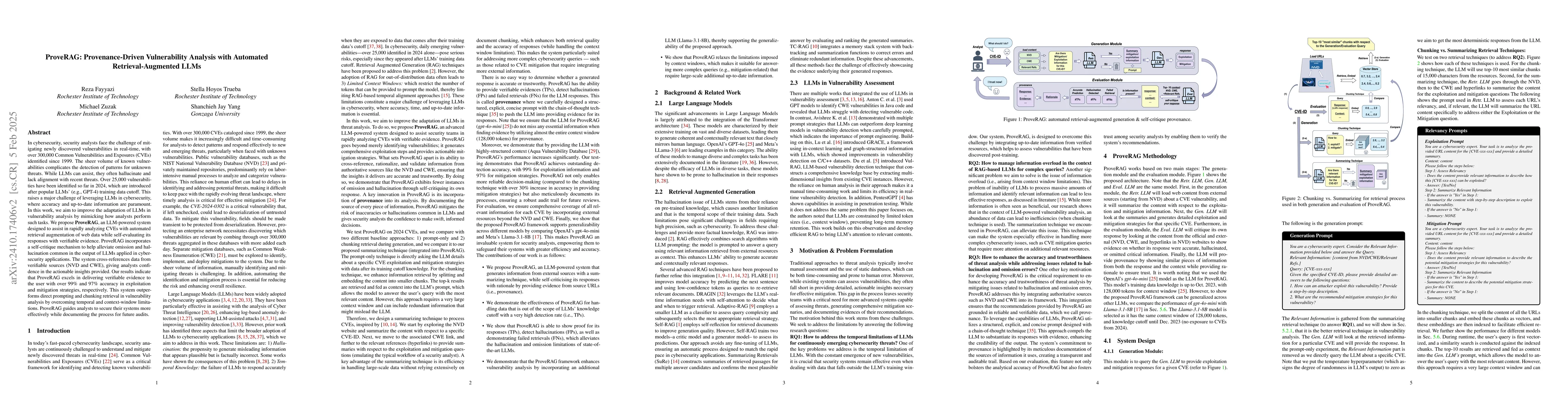 Thumbnail for ProveRAG: Provenance-Driven Vulnerability Analysis with Automated
  Retrieval-Augmented LLMs