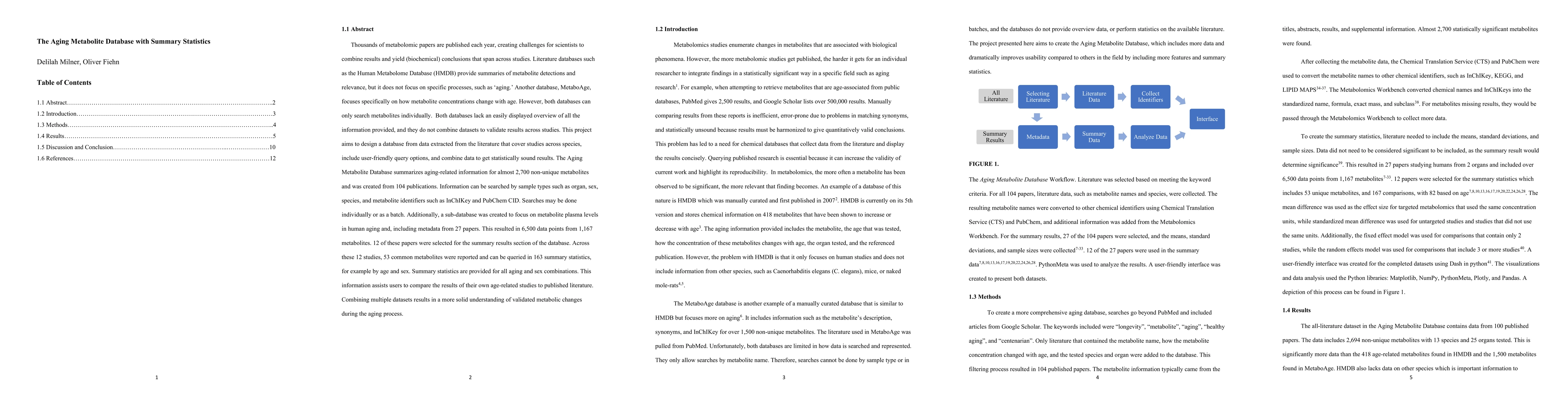 Thumbnail for The Aging Metabolite Database with Summary Statistics