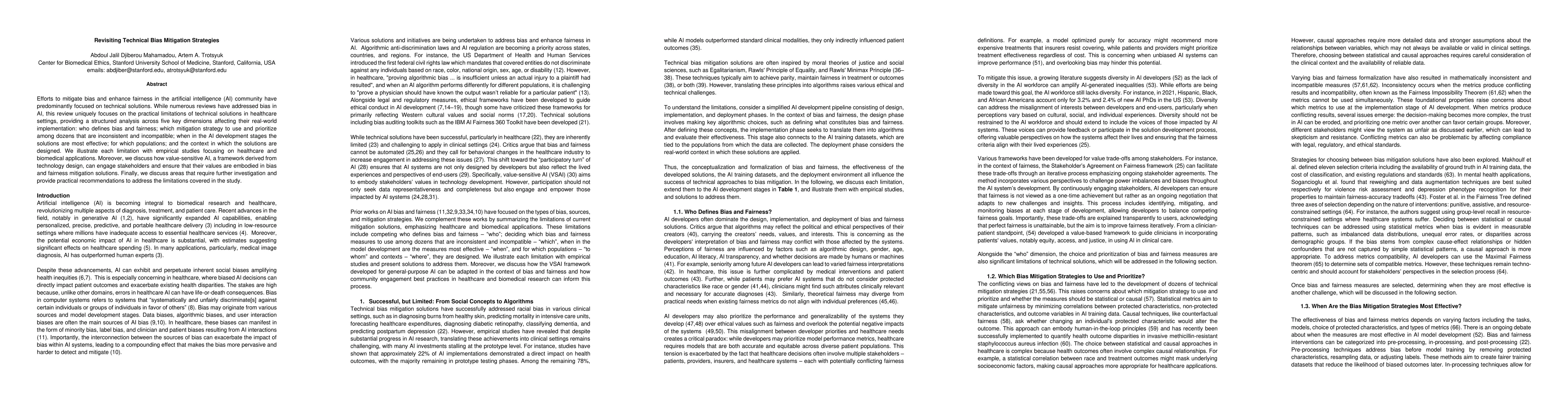 Thumbnail for Revisiting Technical Bias Mitigation Strategies