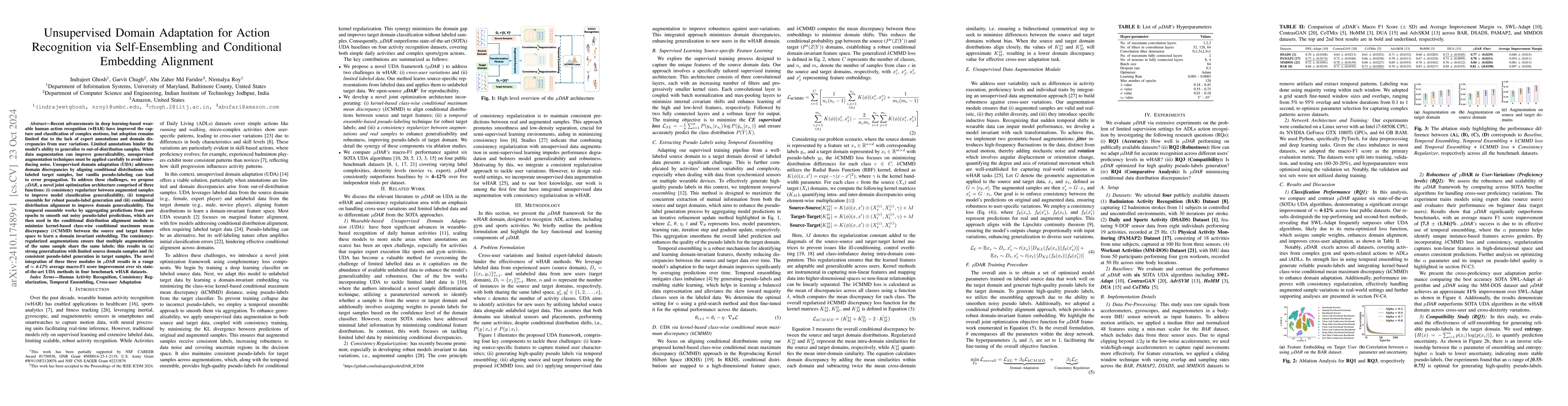 Thumbnail for Unsupervised Domain Adaptation for Action Recognition via
  Self-Ensembling and Conditional Embedding Alignment