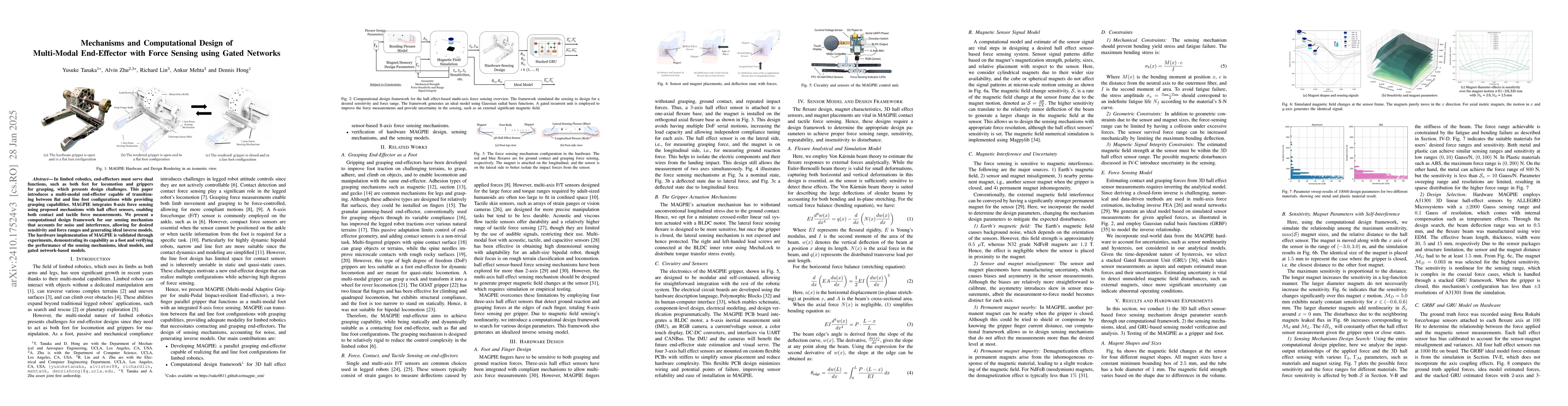Thumbnail for Mechanisms and Computational Design of Multi-Modal End-Effector with
  Force Sensing using Gated Networks