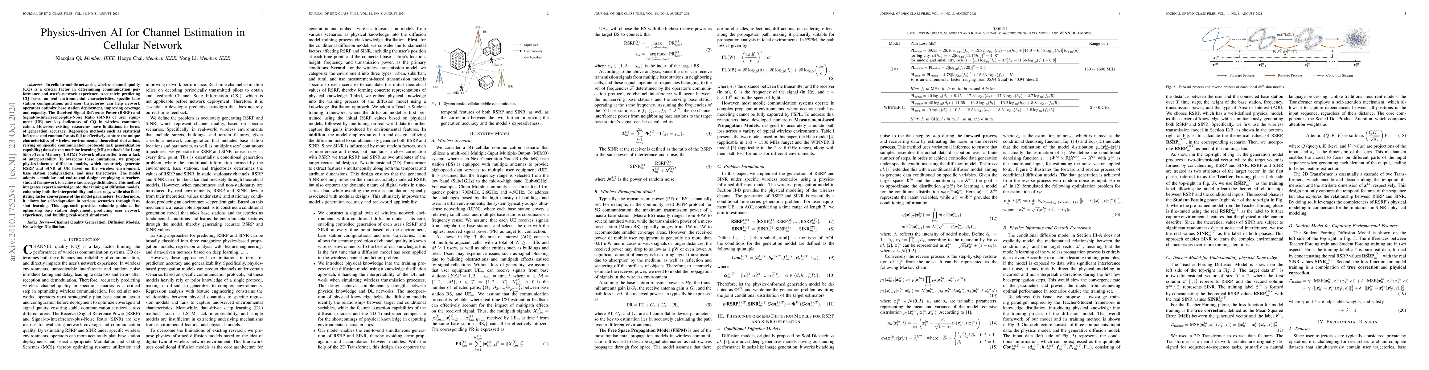 Thumbnail for Physics-driven AI for Channel Estimation in Cellular Network