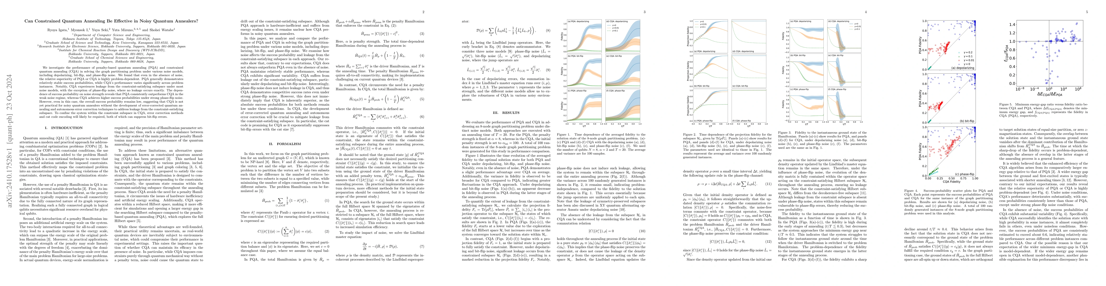 Thumbnail for Can Constrained Quantum Annealing Be Effective in Noisy Quantum
  Annealers?
