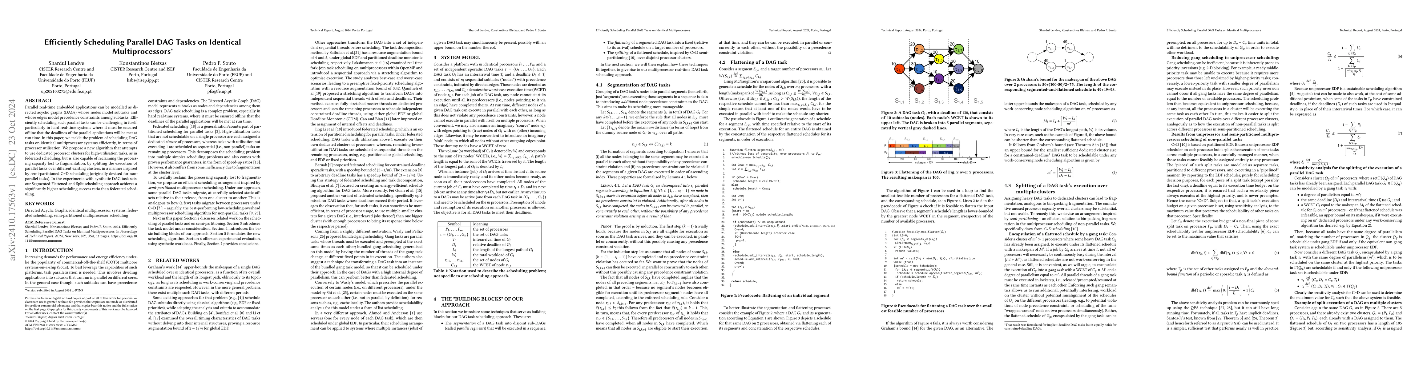 Thumbnail for Efficiently Scheduling Parallel DAG Tasks on Identical Multiprocessors