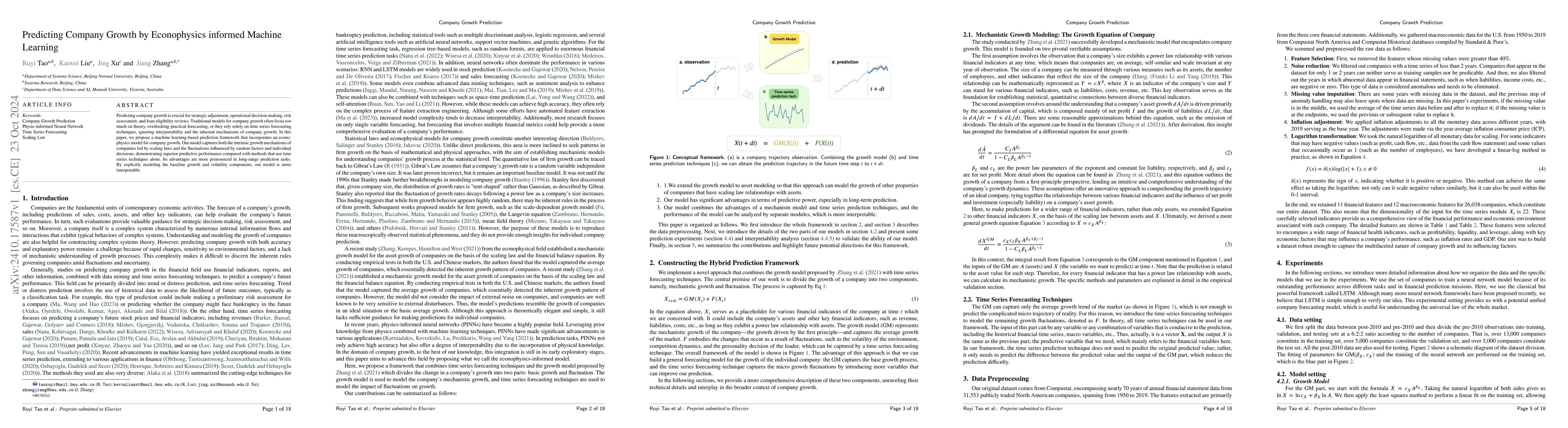 Thumbnail for Predicting Company Growth by Econophysics informed Machine Learning