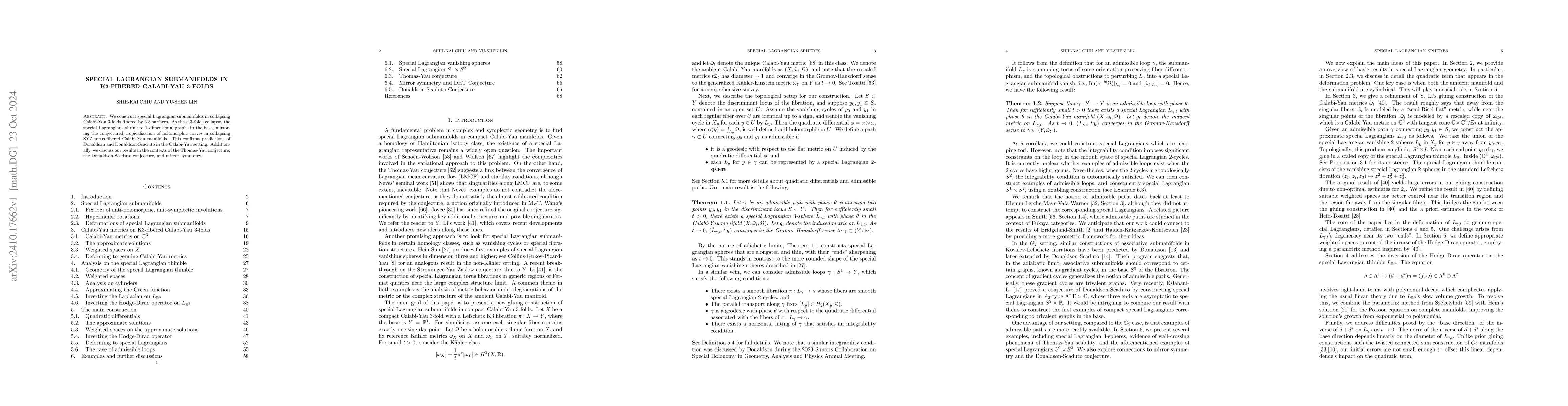 Thumbnail for Special Lagrangian submanifolds in K3-fibered Calabi-Yau 3-folds