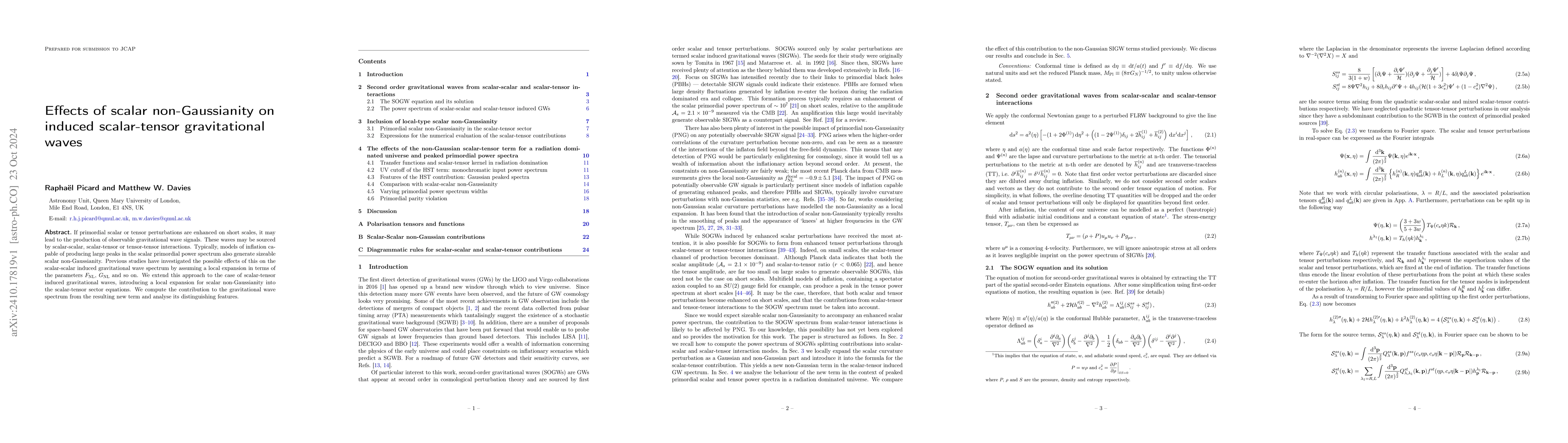 Thumbnail for Effects of scalar non-Gaussianity on induced scalar-tensor gravitational
  waves