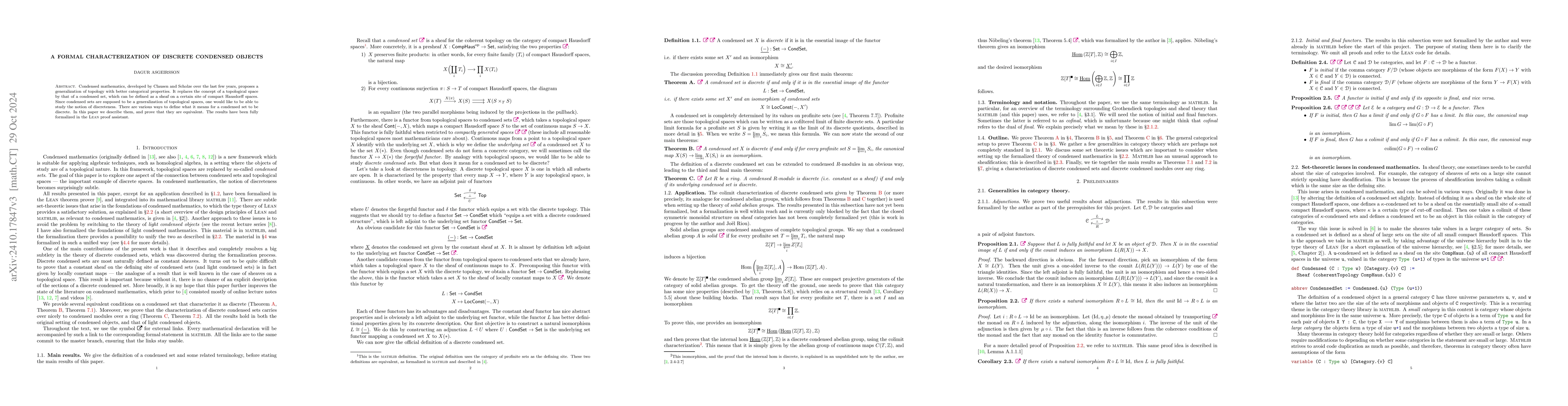 Thumbnail for A formal characterization of discrete condensed objects