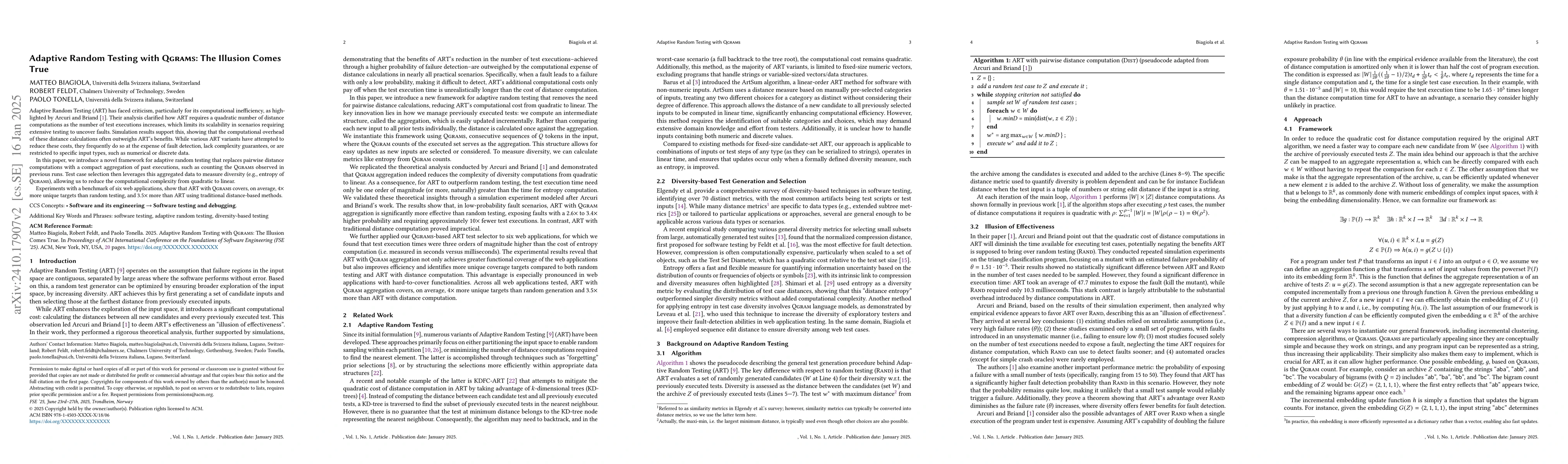 Thumbnail for Adaptive Test Generation with Qgrams
