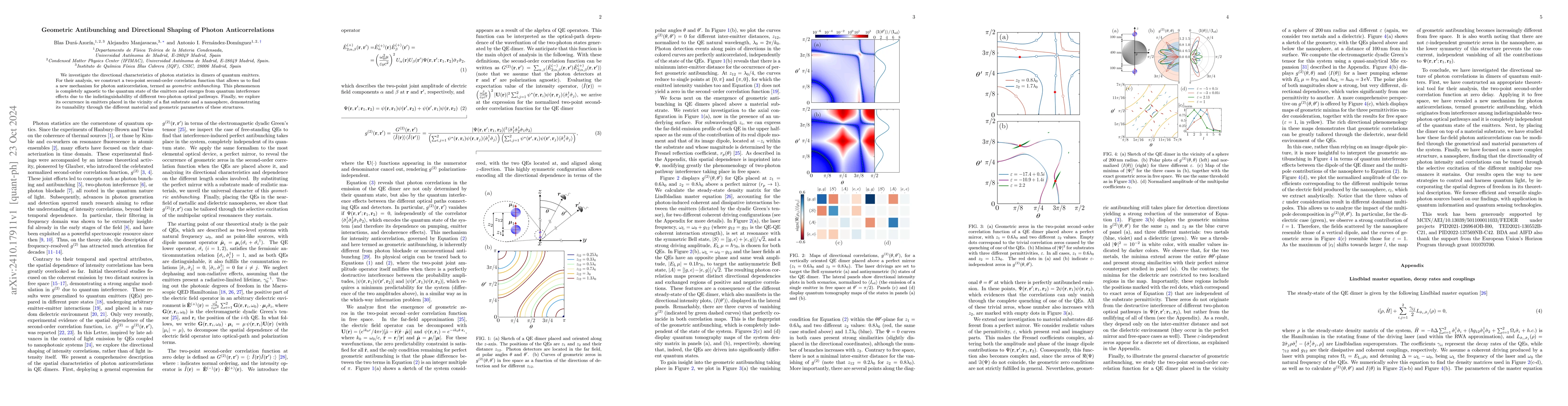 Thumbnail for Geometric Antibunching and Directional Shaping of Photon
  Anticorrelations