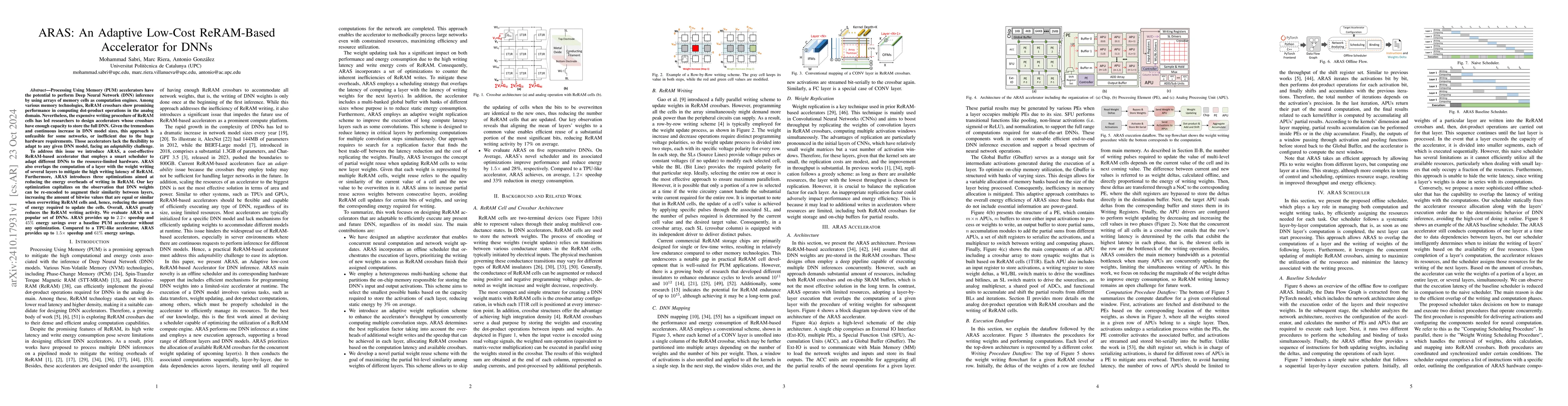 Thumbnail for ARAS: An Adaptive Low-Cost ReRAM-Based Accelerator for DNNs