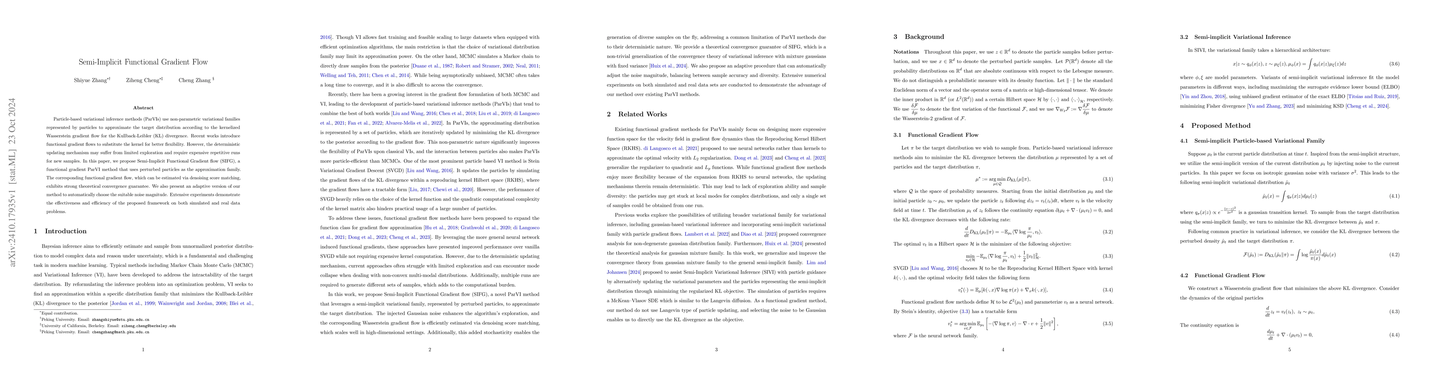 Thumbnail for Semi-Implicit Functional Gradient Flow