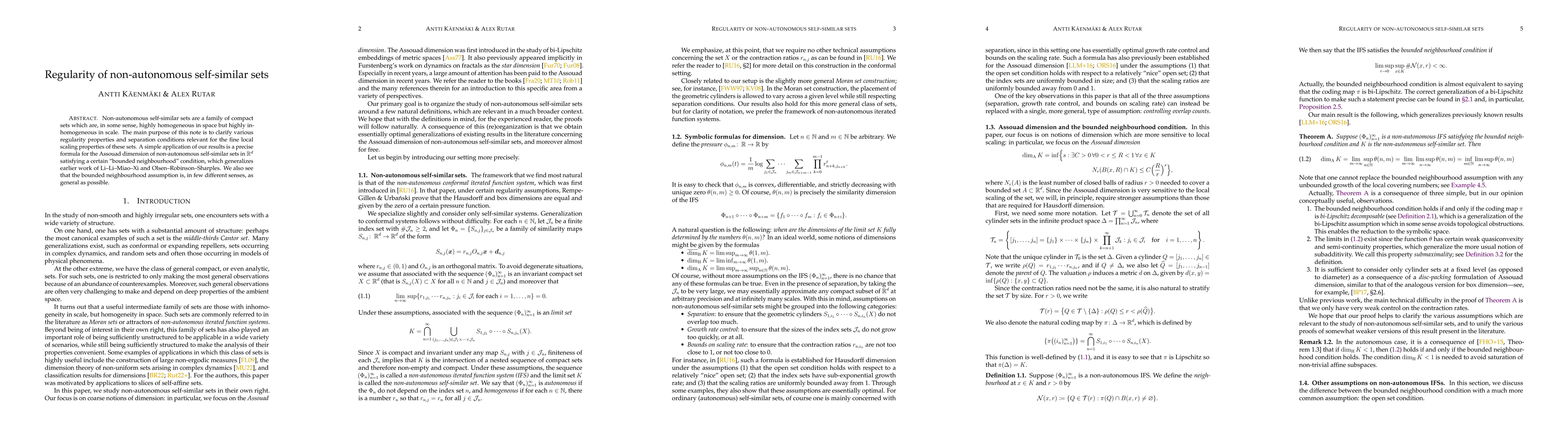 Thumbnail for Regularity of non-autonomous self-similar sets