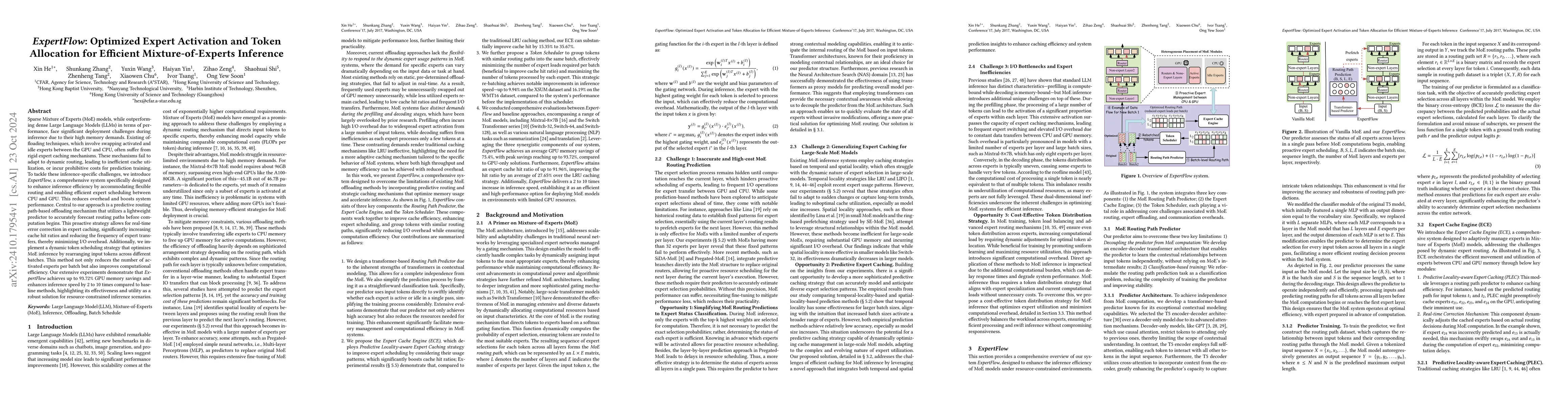 Thumbnail for ExpertFlow: Optimized Expert Activation and Token Allocation for
  Efficient Mixture-of-Experts Inference