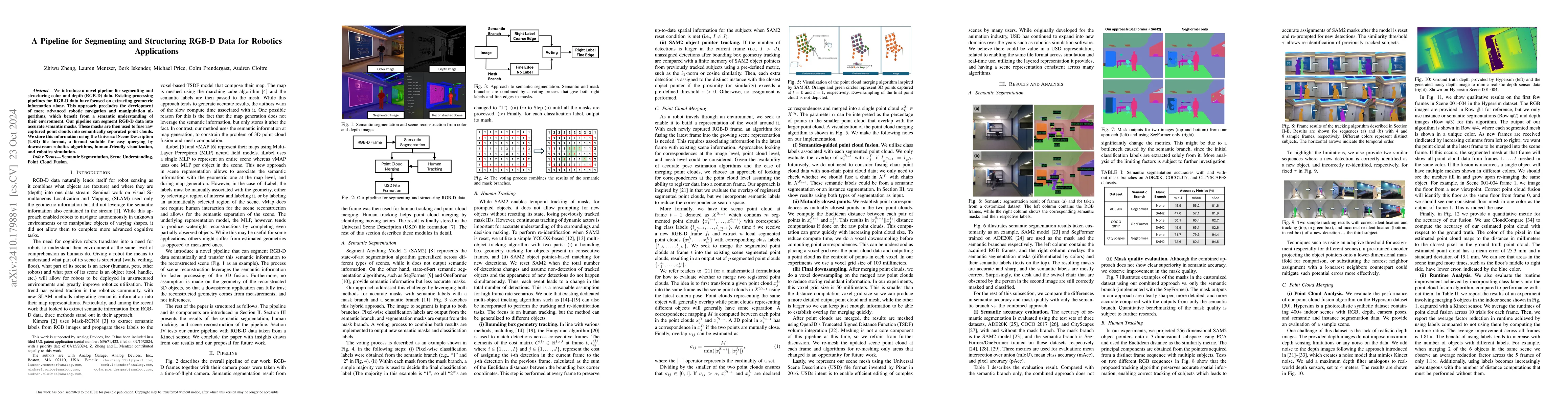 Thumbnail for A Pipeline for Segmenting and Structuring RGB-D Data for Robotics
  Applications