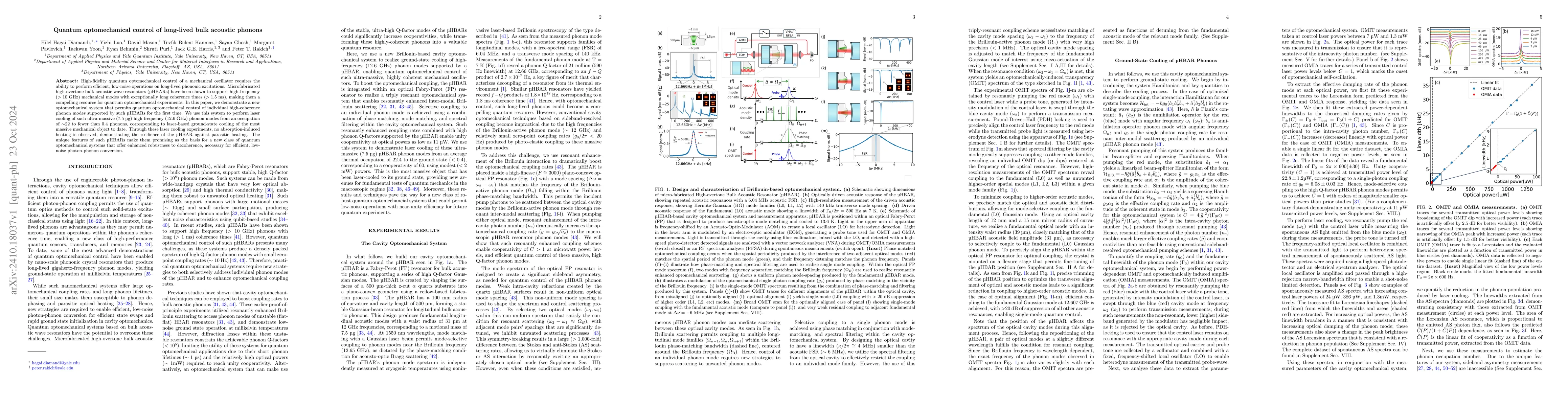 Thumbnail for Quantum optomechanical control of long-lived bulk acoustic phonons