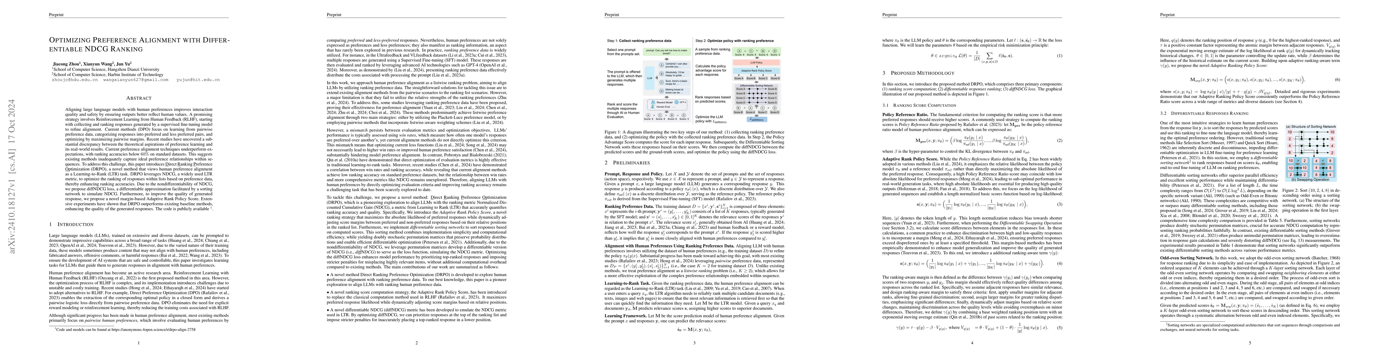 Thumbnail for Optimizing Preference Alignment with Differentiable NDCG Ranking