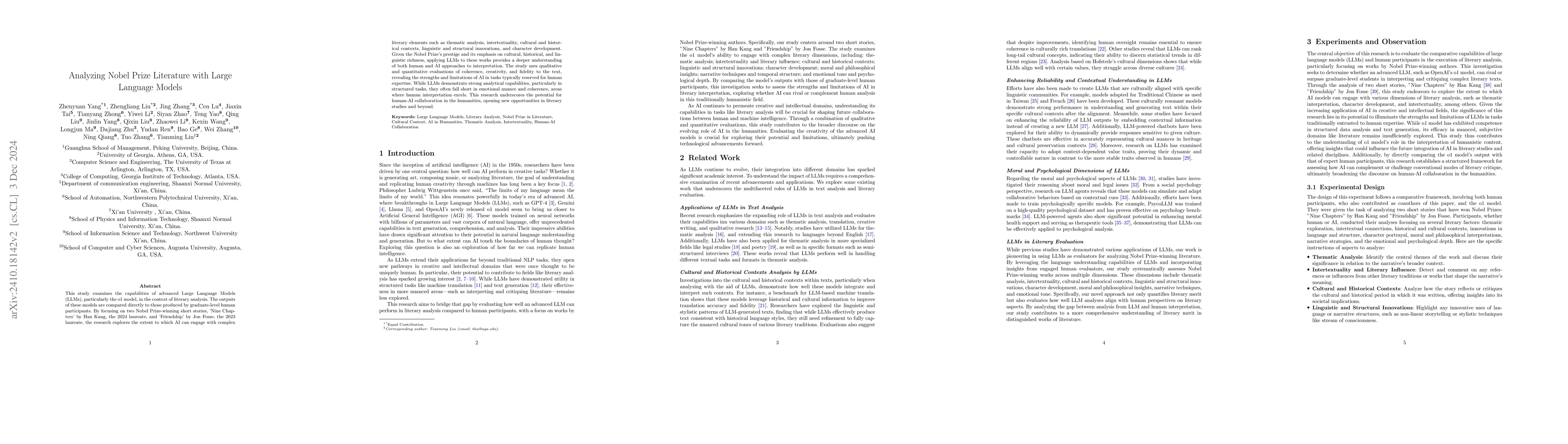 Thumbnail for Analyzing Nobel Prize Literature with Large Language Models