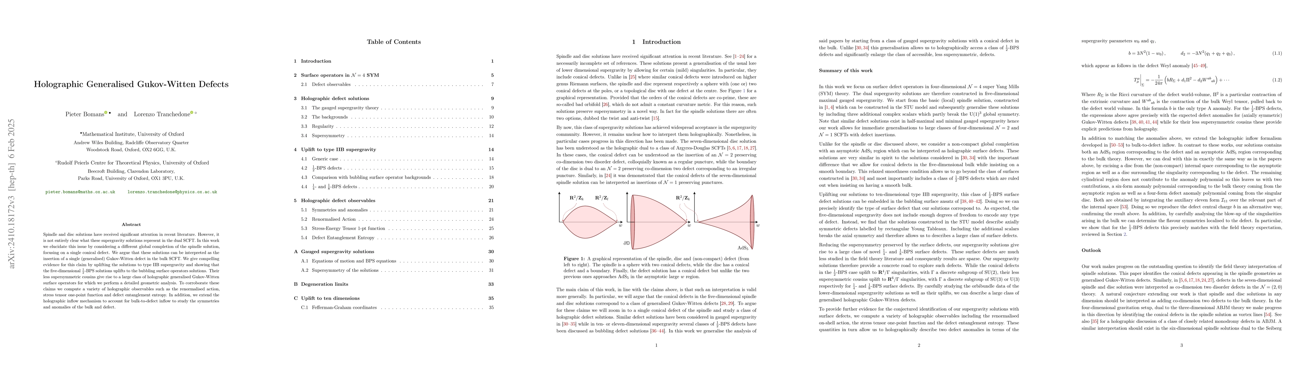 Thumbnail for Holographic Generalised Gukov-Witten Defects
