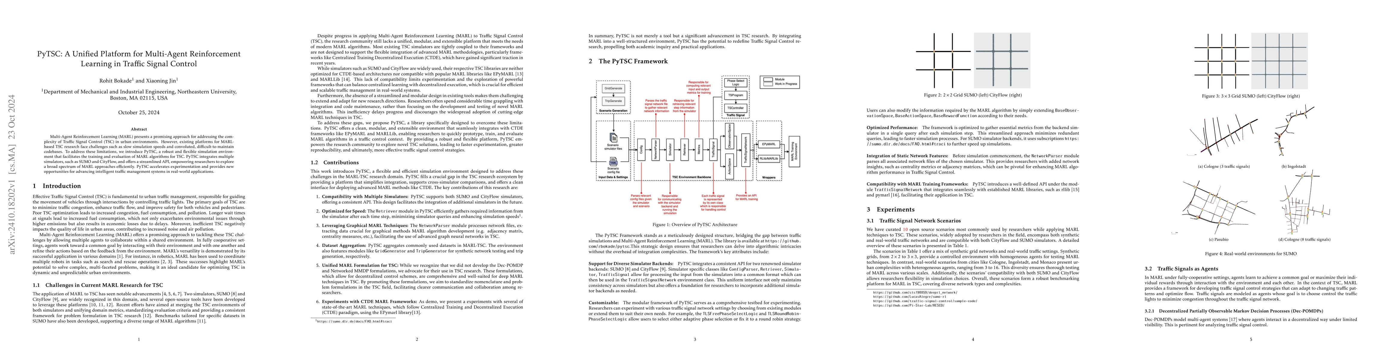 Thumbnail for PyTSC: A Unified Platform for Multi-Agent Reinforcement Learning in
  Traffic Signal Control