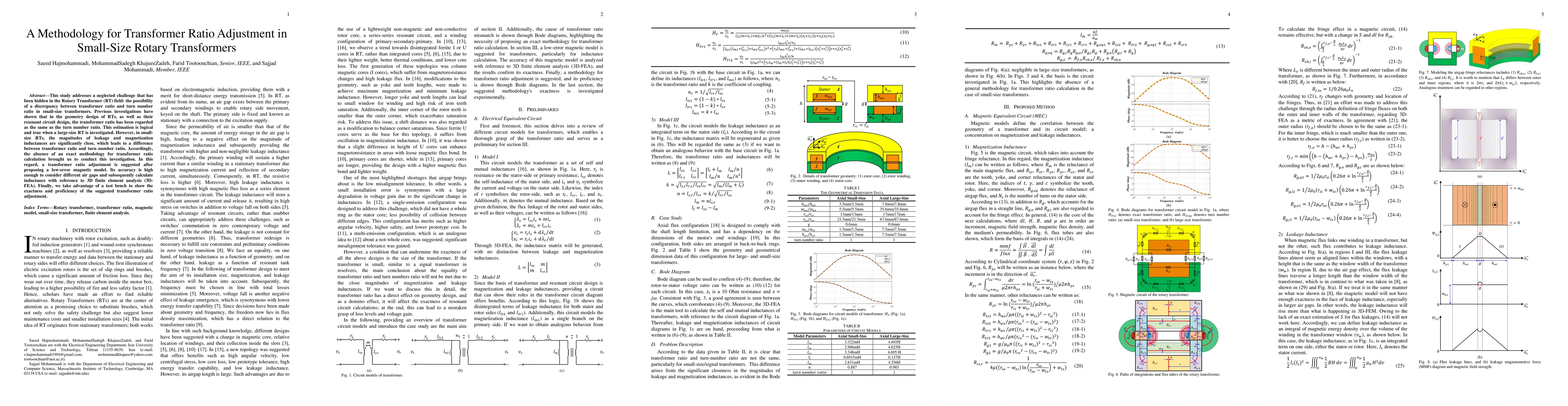 Thumbnail for A Methodology for Transformer Ratio Adjustment in Small-Size Rotary
  Transformers