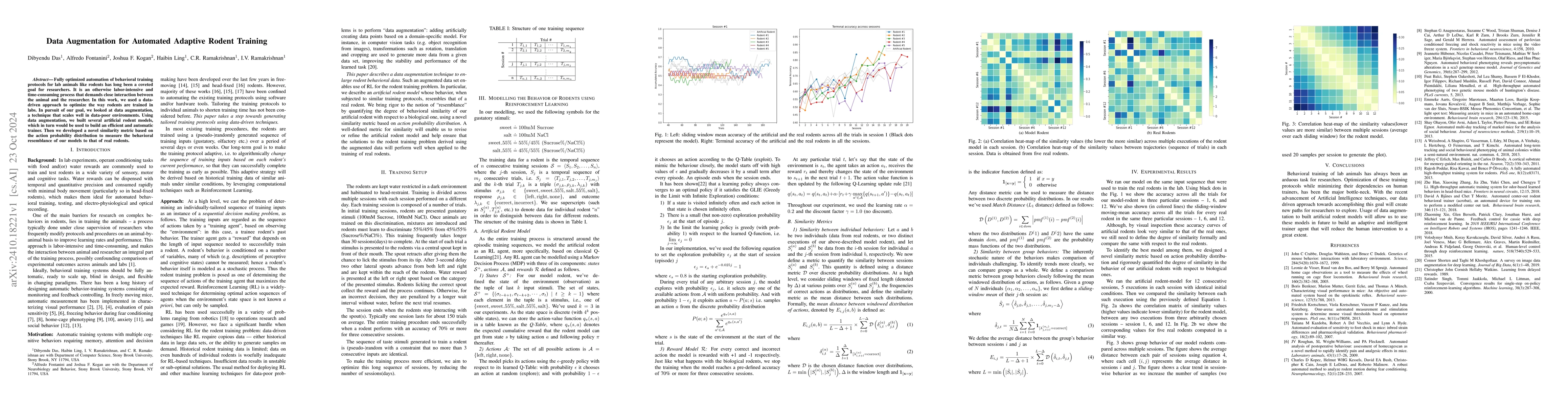 Thumbnail for Data Augmentation for Automated Adaptive Rodent Training
