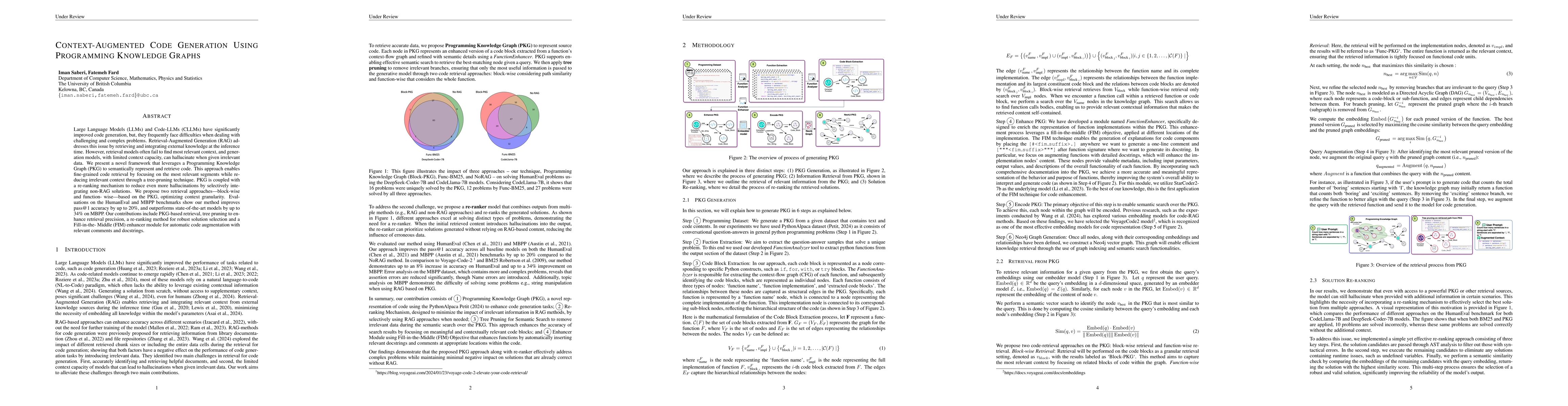 Thumbnail for Context-Augmented Code Generation Using Programming Knowledge Graphs