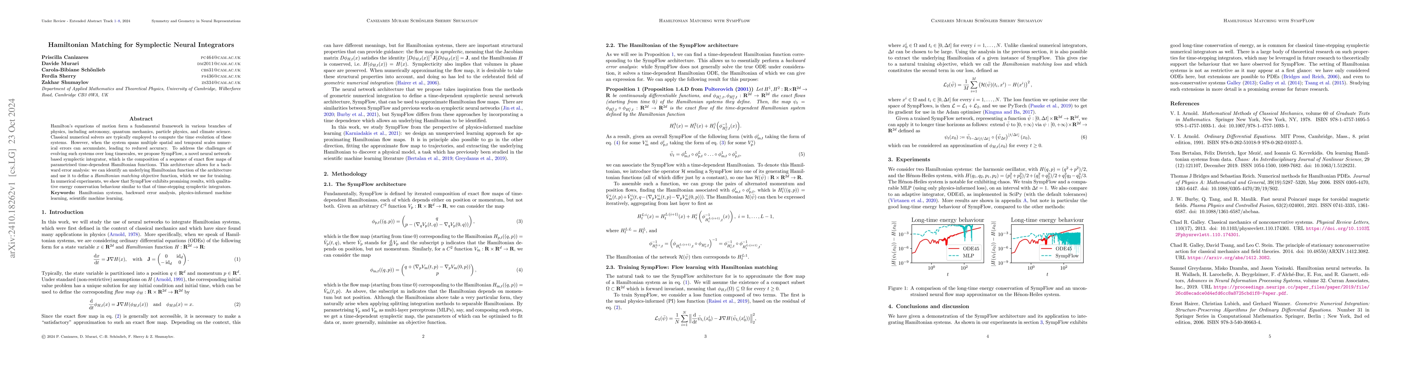 Thumbnail for Hamiltonian Matching for Symplectic Neural Integrators