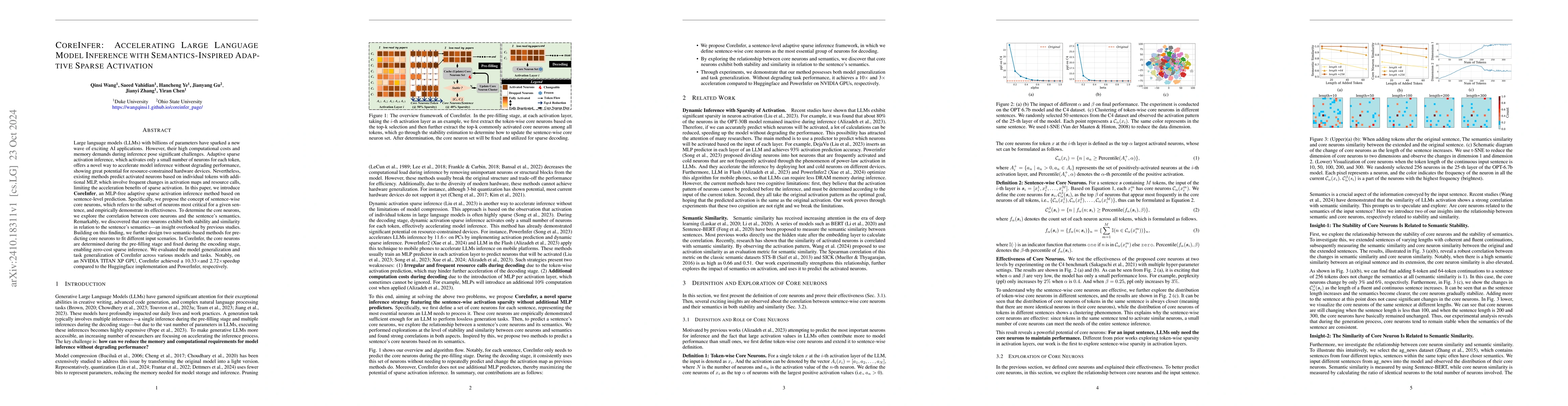 Thumbnail for CoreInfer: Accelerating Large Language Model Inference with
  Semantics-Inspired Adaptive Sparse Activation