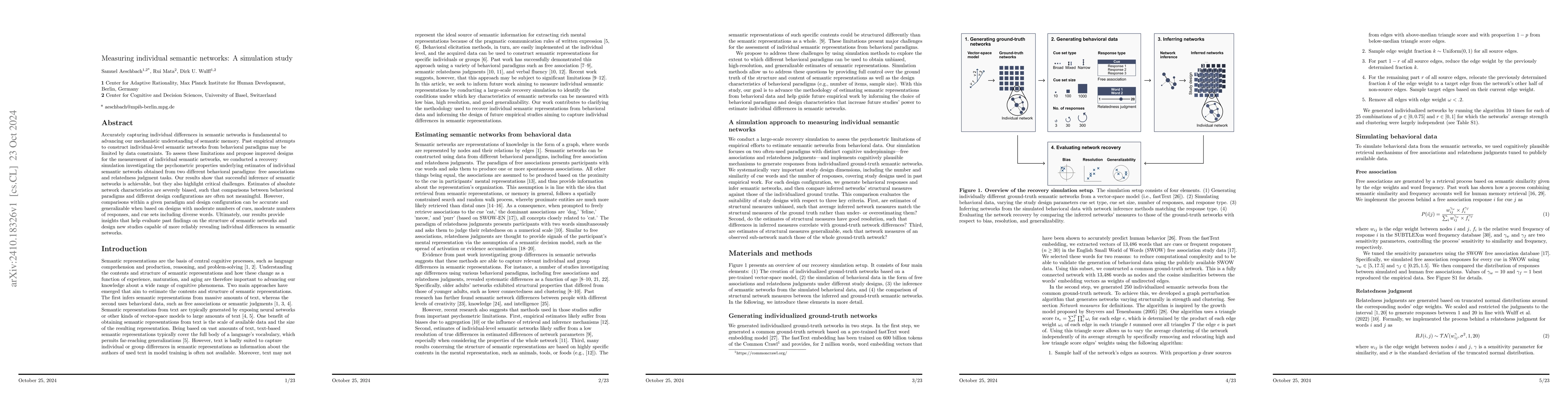 Thumbnail for Measuring individual semantic networks: A simulation study