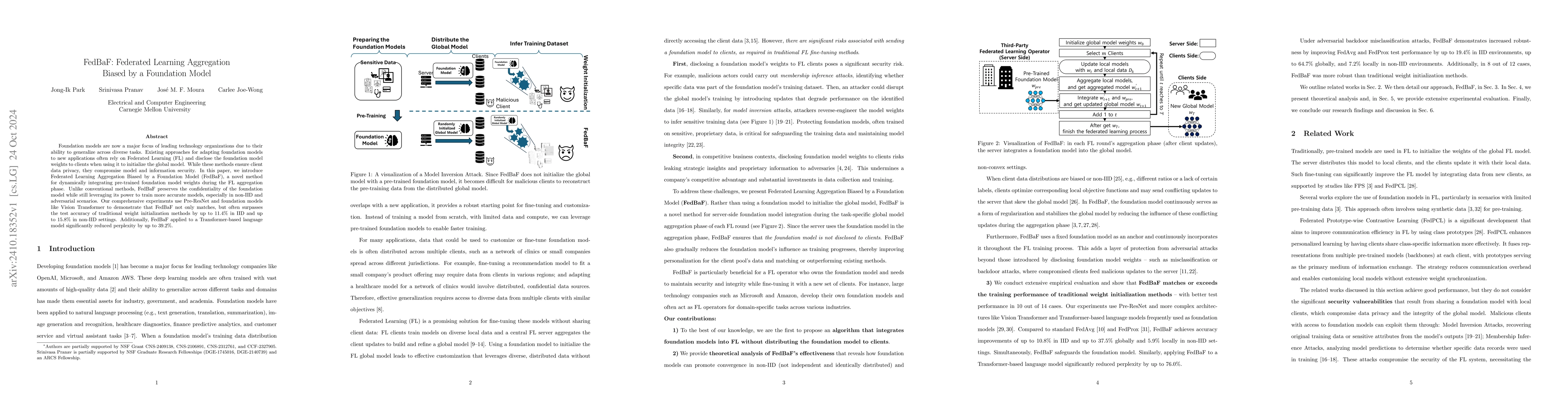 Thumbnail for FedBaF: Federated Learning Aggregation Biased by a Foundation Model