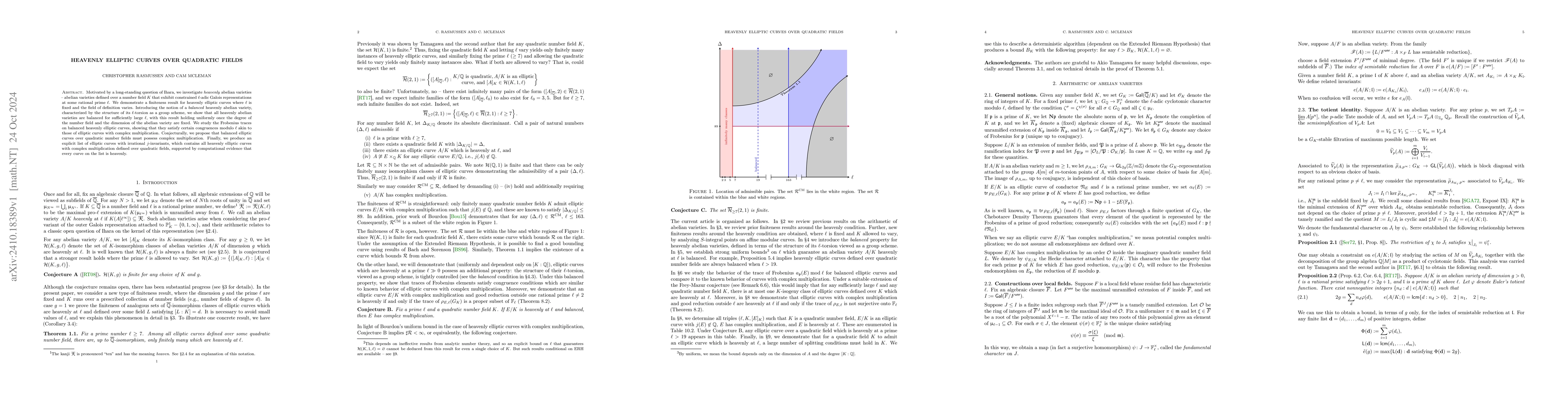 Thumbnail for Heavenly elliptic curves over quadratic fields