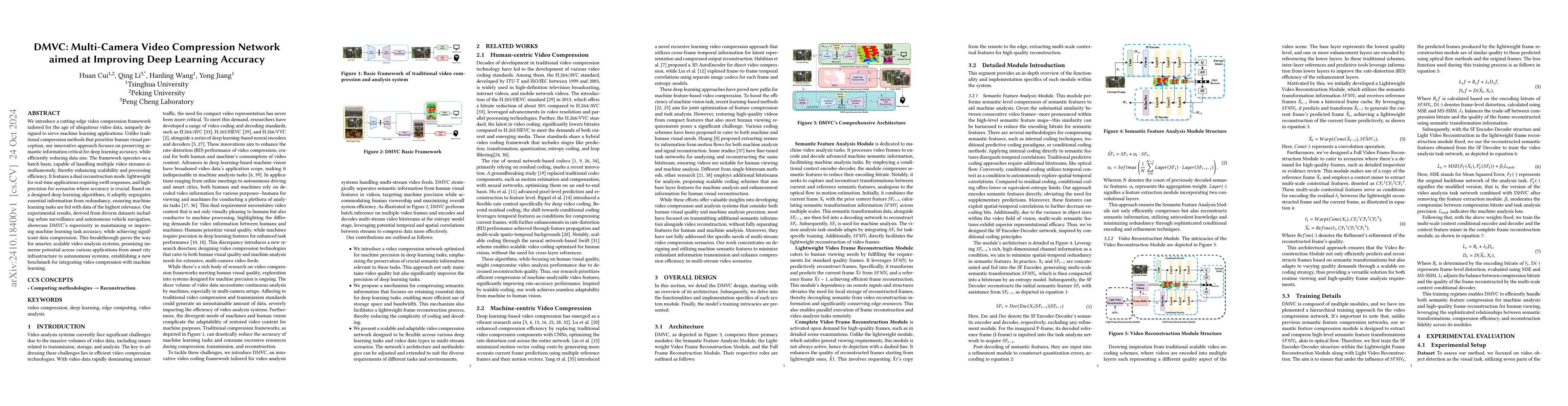 Thumbnail for DMVC: Multi-Camera Video Compression Network aimed at Improving Deep
  Learning Accuracy