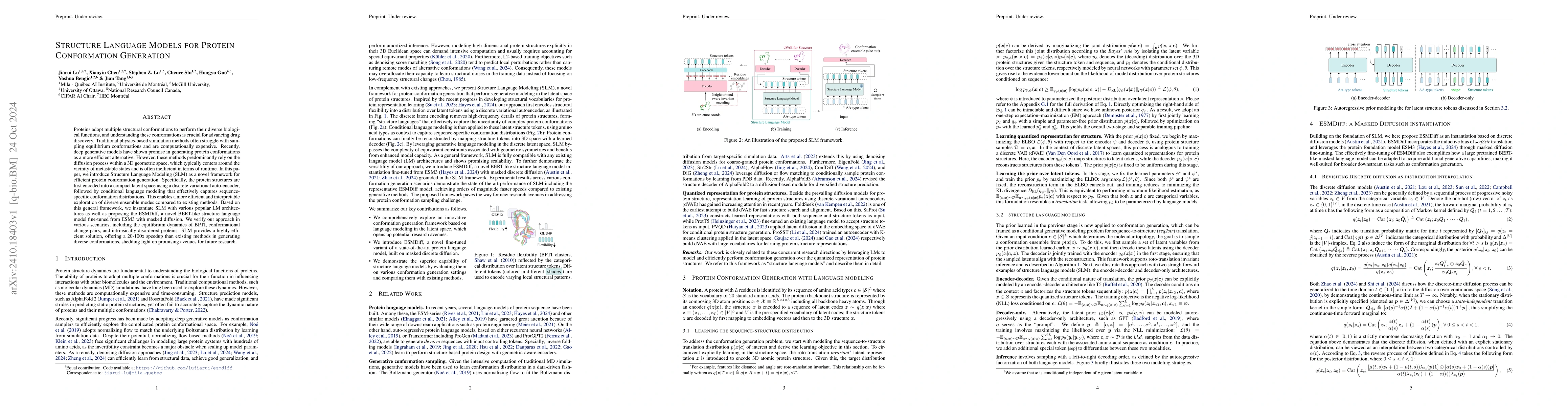 Thumbnail for Structure Language Models for Protein Conformation Generation