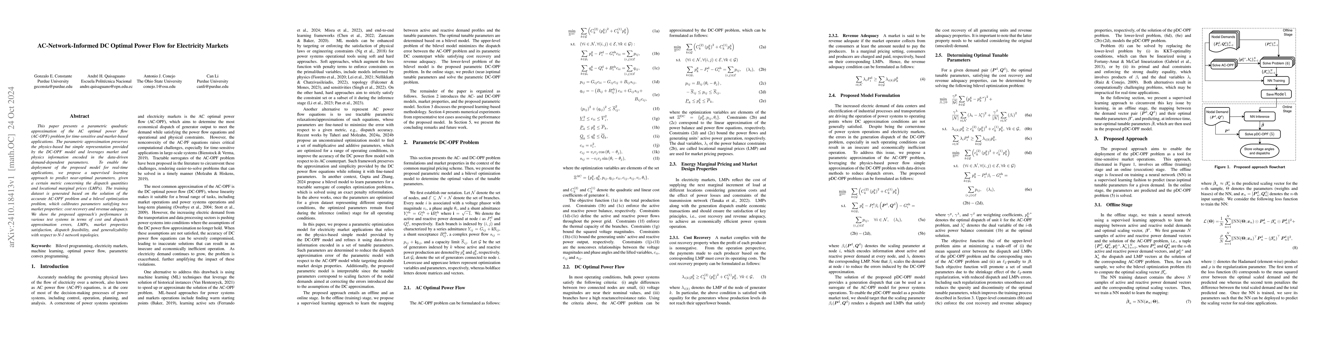 Thumbnail for AC-Network-Informed DC Optimal Power Flow for Electricity Markets