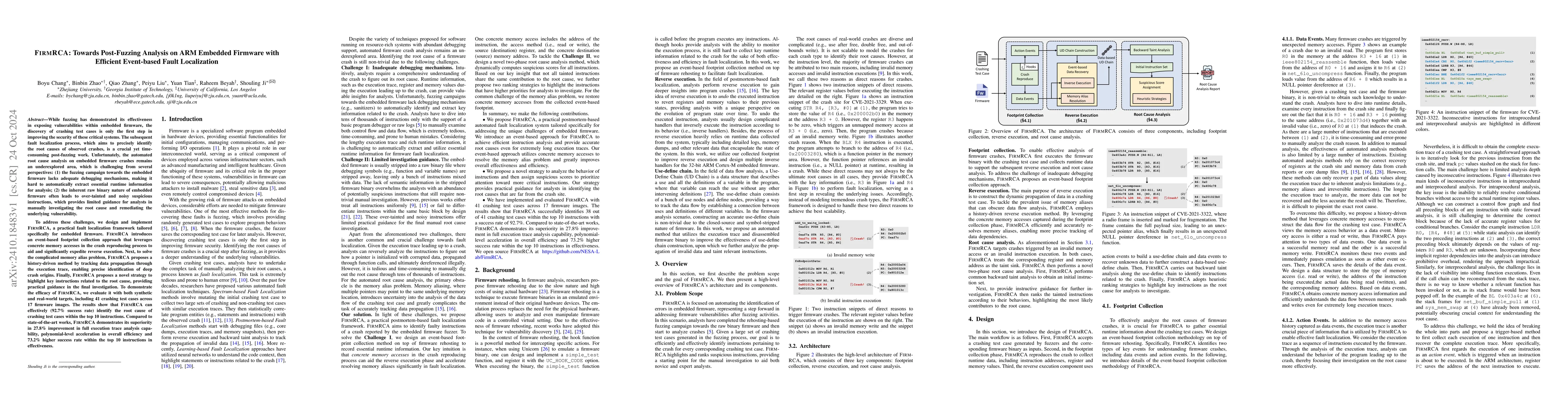 Thumbnail for FirmRCA: Towards Post-Fuzzing Analysis on ARM Embedded Firmware with
  Efficient Event-based Fault Localization
