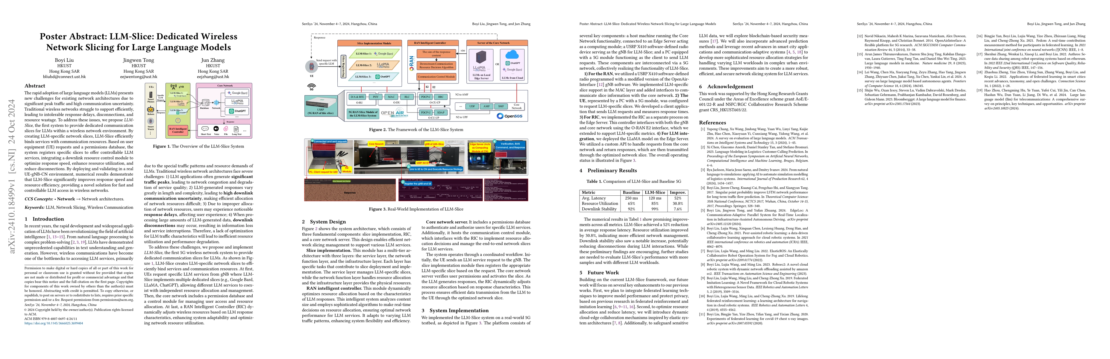 Thumbnail for LLM-Slice: Dedicated Wireless Network Slicing for Large Language Models
