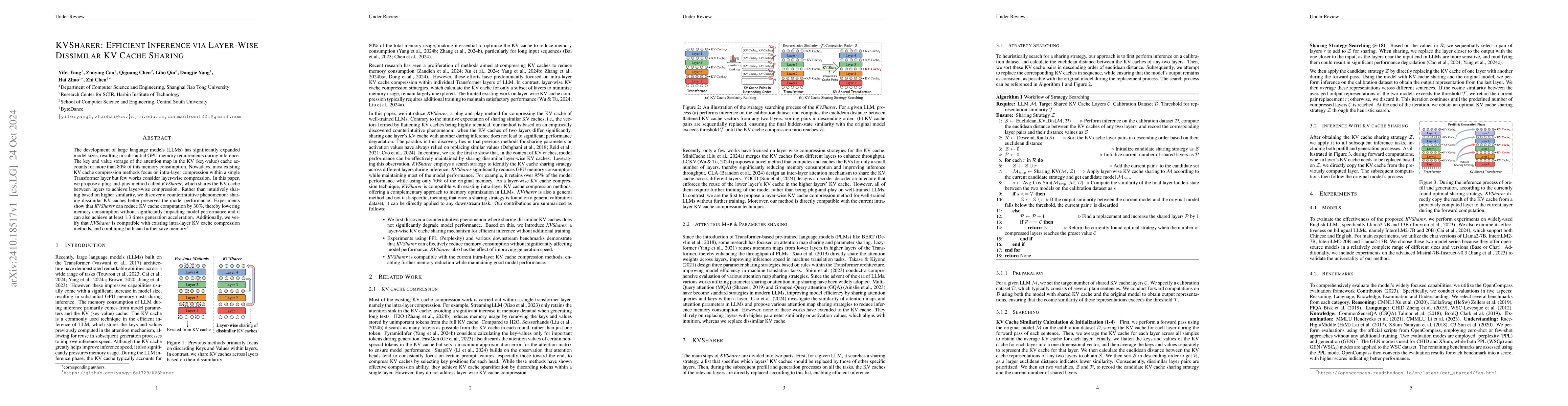 Thumbnail for KVSharer: Efficient Inference via Layer-Wise Dissimilar KV Cache Sharing