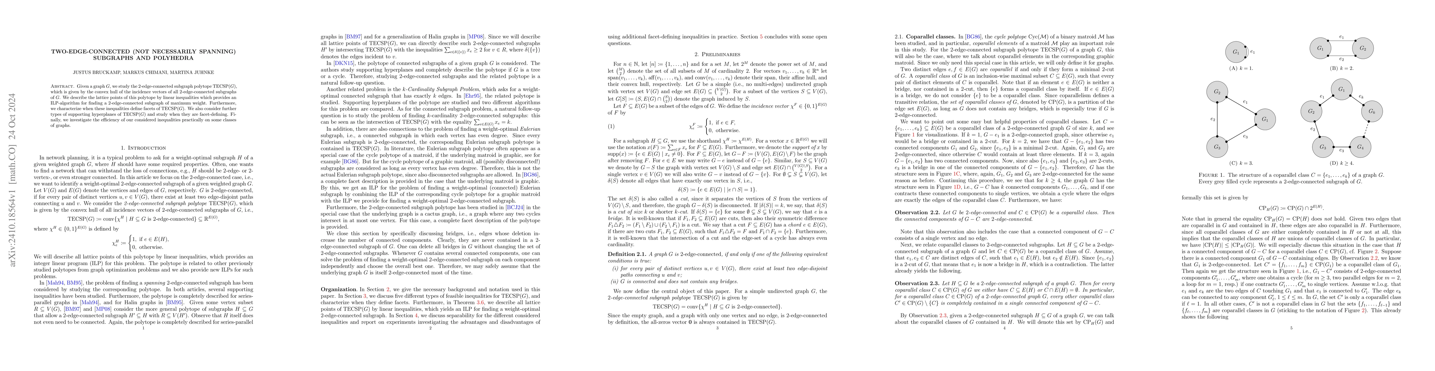 Thumbnail for Two-edge-connected (not necessarily spanning) subgraphs and polyhedra