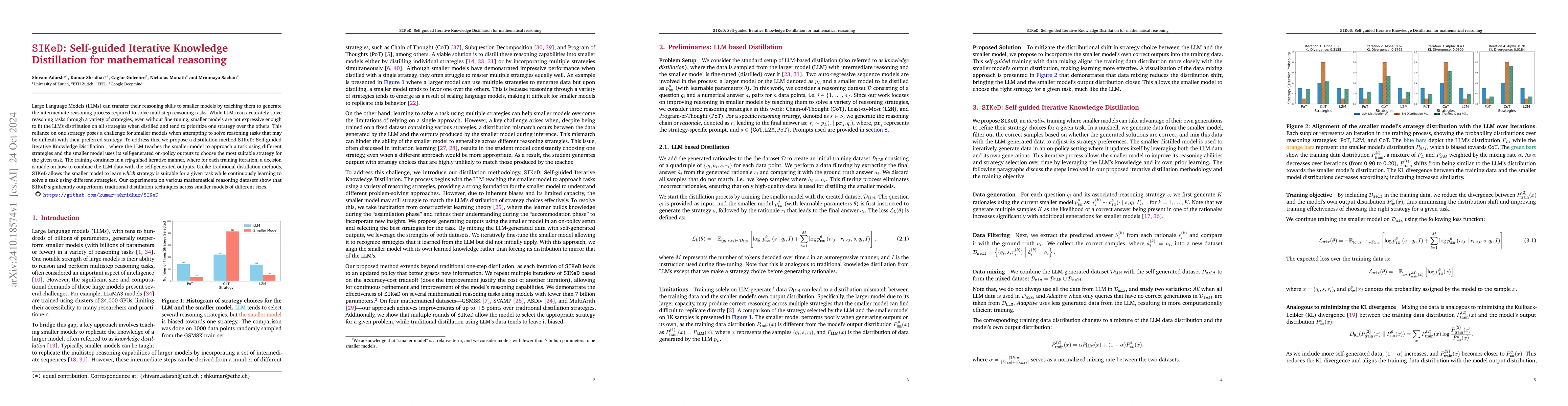 Thumbnail for SIKeD: Self-guided Iterative Knowledge Distillation for mathematical
  reasoning