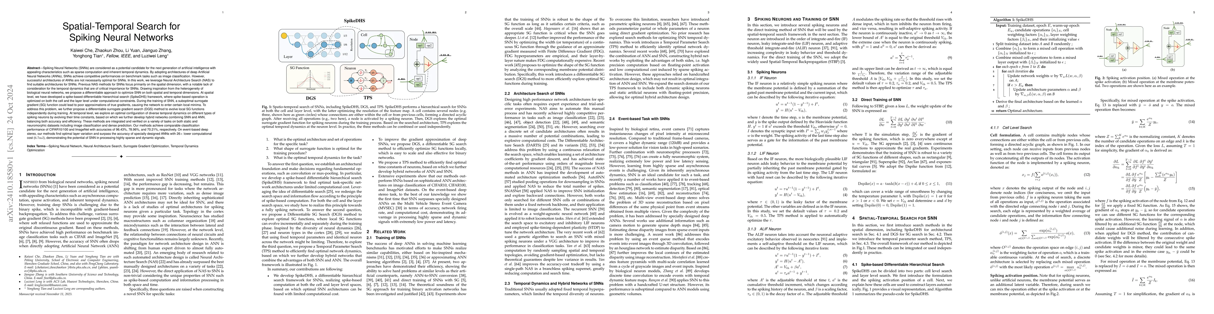 Thumbnail for Spatial-Temporal Search for Spiking Neural Networks