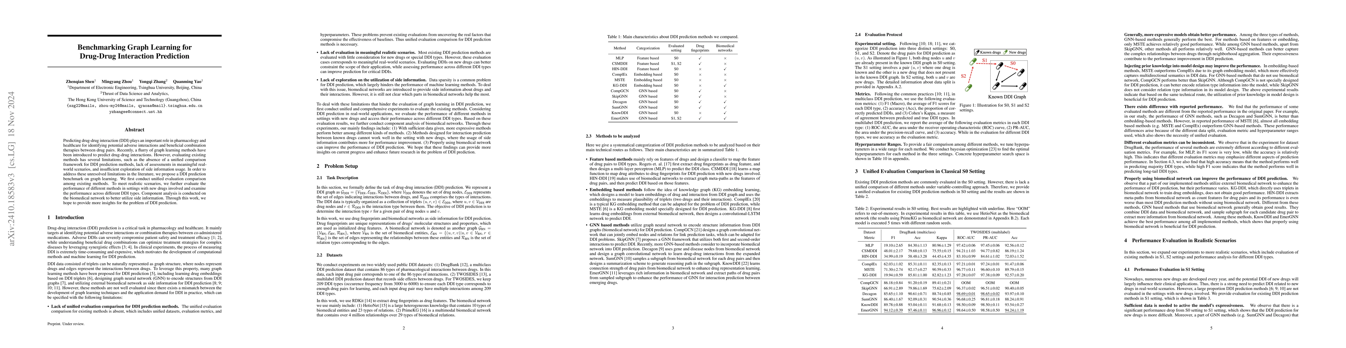 Thumbnail for Benchmarking Graph Learning for Drug-Drug Interaction Prediction