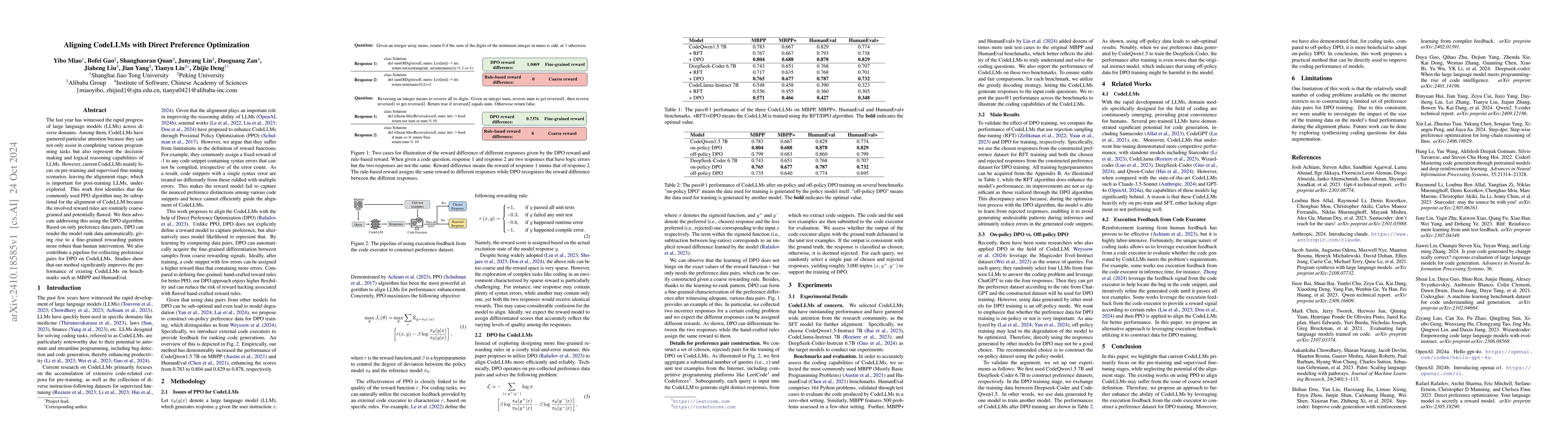 Thumbnail for Aligning CodeLLMs with Direct Preference Optimization